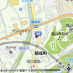 和歌山県田辺市稲成町327周辺の地図