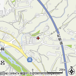 和歌山県田辺市中万呂380周辺の地図
