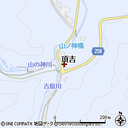 福岡県北九州市小倉南区頂吉周辺の地図
