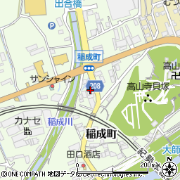 和歌山県田辺市稲成町326周辺の地図