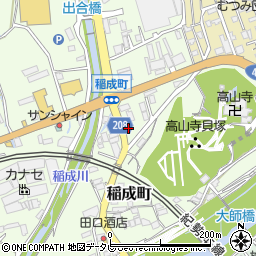 和歌山県田辺市稲成町321周辺の地図