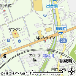 和歌山県田辺市稲成町232周辺の地図