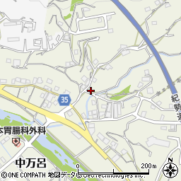 和歌山県田辺市中万呂254-1周辺の地図