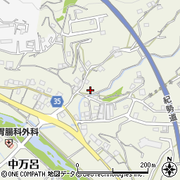 和歌山県田辺市中万呂268-1周辺の地図