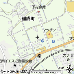和歌山県田辺市稲成町88周辺の地図