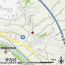和歌山県田辺市中万呂254周辺の地図