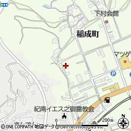 和歌山県田辺市稲成町76周辺の地図