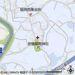 伊豫稲荷神社　社務所周辺の地図
