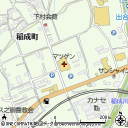 和歌山県田辺市稲成町180周辺の地図