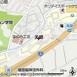 福岡県古賀市美郷周辺の地図