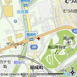 和歌山県田辺市稲成町319周辺の地図