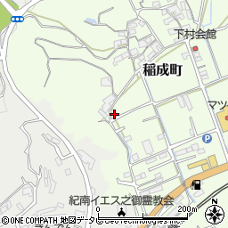 和歌山県田辺市稲成町103周辺の地図