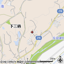 和歌山県田辺市下三栖1014-1周辺の地図