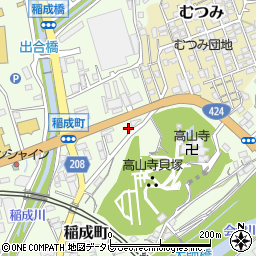 和歌山県田辺市稲成町317周辺の地図