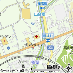 和歌山県田辺市稲成町226周辺の地図