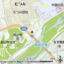 和歌山県田辺市稲成町447周辺の地図