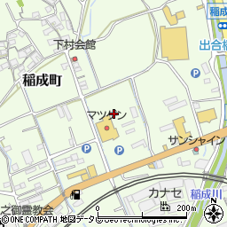 和歌山県田辺市稲成町172周辺の地図