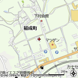 和歌山県田辺市稲成町87周辺の地図