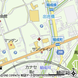 和歌山県田辺市稲成町239周辺の地図