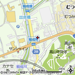 和歌山県田辺市稲成町304周辺の地図