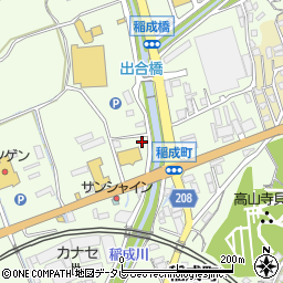 和歌山県田辺市稲成町227周辺の地図
