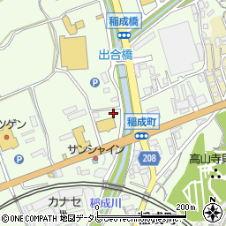 和歌山県田辺市稲成町228周辺の地図