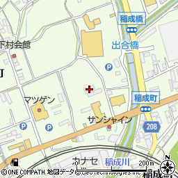 和歌山県田辺市稲成町242周辺の地図
