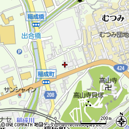 和歌山県田辺市稲成町310周辺の地図