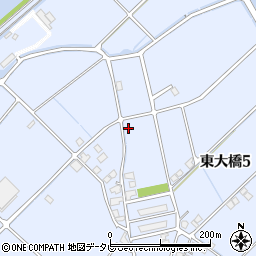 福岡県行橋市東大橋周辺の地図