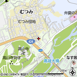 和歌山県田辺市むつみ9周辺の地図
