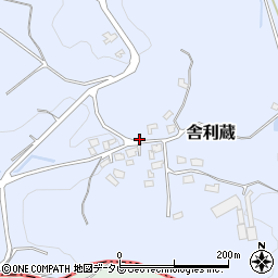 福岡県福津市舎利蔵167周辺の地図