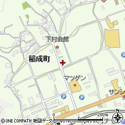 和歌山県田辺市稲成町127周辺の地図