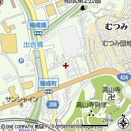 和歌山県田辺市稲成町309周辺の地図