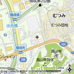 和歌山県田辺市稲成町315周辺の地図