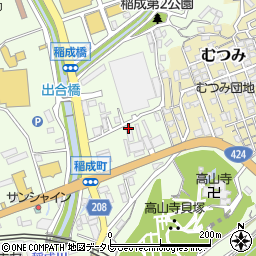 和歌山県田辺市稲成町311周辺の地図