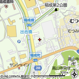 和歌山県田辺市稲成町297周辺の地図