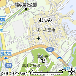 和歌山県田辺市むつみ1周辺の地図