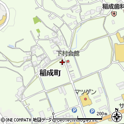 和歌山県田辺市稲成町121周辺の地図