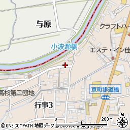 行橋行事簡易郵便局周辺の地図