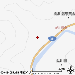 和歌山県田辺市鮎川921周辺の地図
