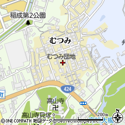 和歌山県田辺市むつみ3周辺の地図