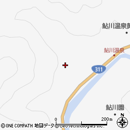 和歌山県田辺市鮎川898周辺の地図