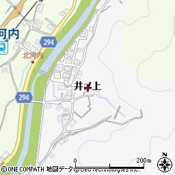 徳島県海部郡美波町奥河内井ノ上周辺の地図