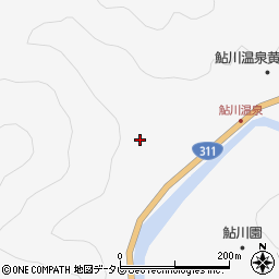 和歌山県田辺市鮎川897周辺の地図