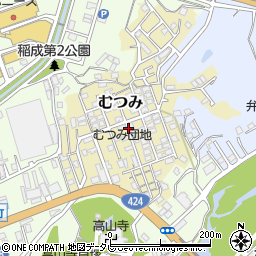 和歌山県田辺市むつみ周辺の地図