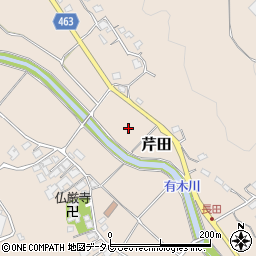 福岡県宮若市芹田周辺の地図
