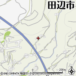 和歌山県田辺市中万呂291-1周辺の地図