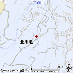 愛媛県伊予郡砥部町北川毛周辺の地図