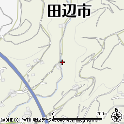 和歌山県田辺市中万呂356周辺の地図