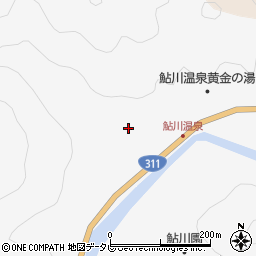 和歌山県田辺市鮎川950周辺の地図